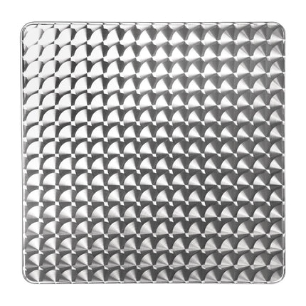 Bolero Square Aluminum Folding Table with Stainless Steel Top 60cm 2