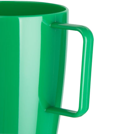 Kristallon Polycarbonate Mug with Handle Green 28.4cl | Olympia | 12 Pieces 2