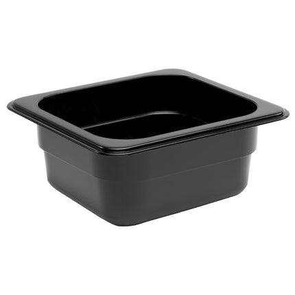 Polycarbonate Black Container GN 1/4 150mm | Vogue