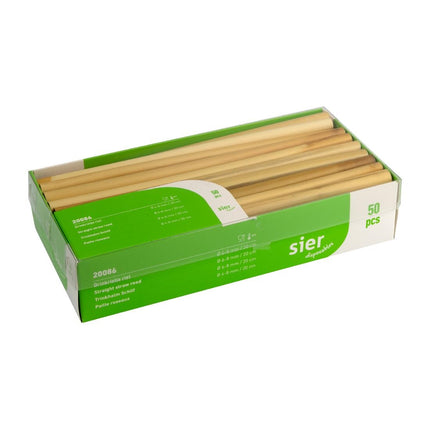 Straight Straws ø 6-8mm x 20cm | Sier Disposables | Box of 50 3