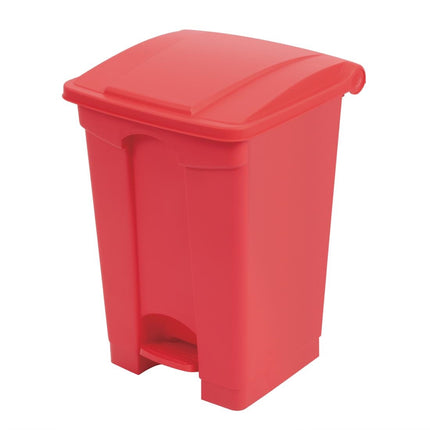 Hands-Free Red Pedal Bin 45L | Jantex 2
