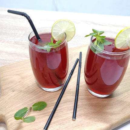 Compostable Paper Bend Straws 210mm Black | Fiesta Compostable 6