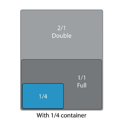 Polycarbonate Black Lid GN 1/4 | Vogue 2