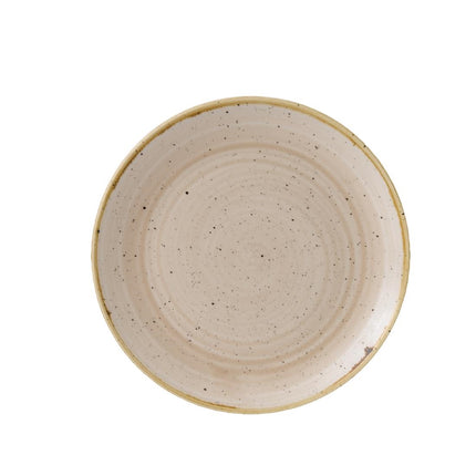 Stonecast Nutmeg Cream Evolve Coupe Plate 22cm | Churchill