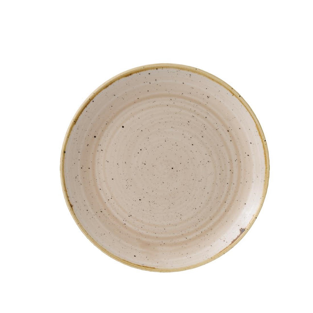 Stonecast Nutmeg Cream Evolve Coupe Plate 22cm | Churchill
