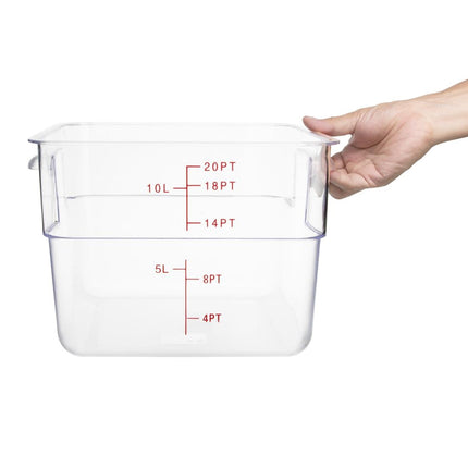 Polycarbonate Square Food Container 10L | Hygiplas 2