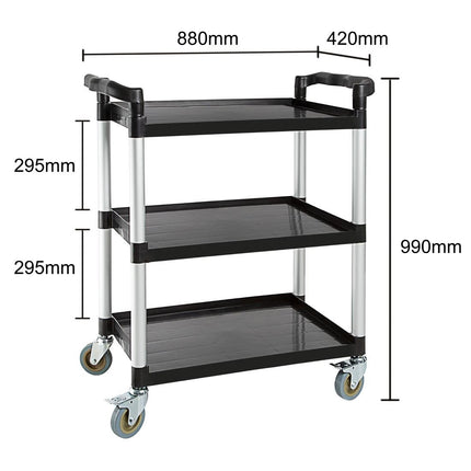 Polypropylene Small Serving Trolley 95 x 82.5 cm | Vogue 7