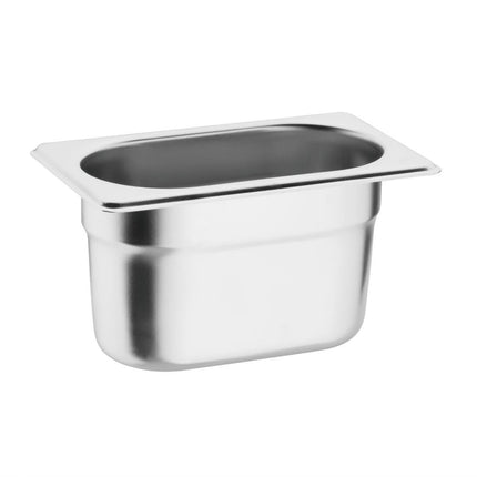 Vogue GN 1/9 Food Pan Set with Lids (6 Pieces) 3