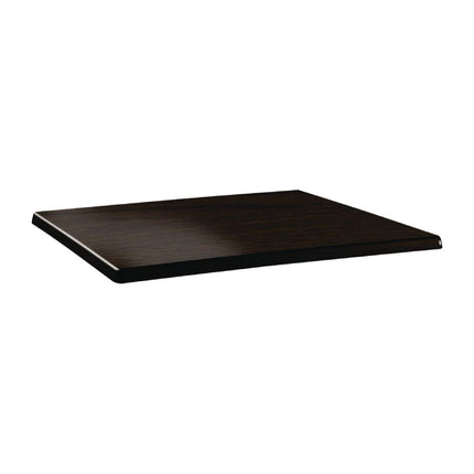 Rectangular Tabletop Wengé 120x80cm | Topalit Classic Line