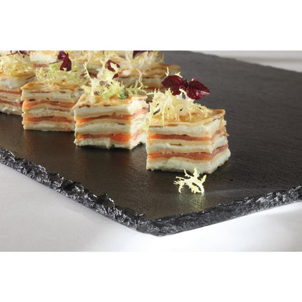 Melamine Serving Platter Slate Look GN 1/2 | APS 7