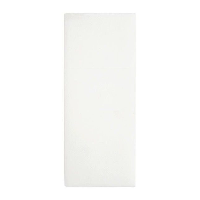 Recyclable Premium Airlaid Pocket Fold Dinner Napkins White 48x40cm | Fiesta (Pack 400) 2