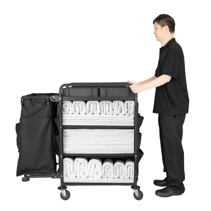 Compact Cleaning Trolley | Jantex 5