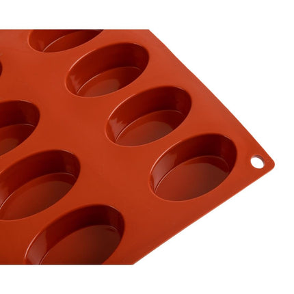Oval Silicone Baking Mold 16 Cavities | Pavoni Formaflex | 2cm Deep 6