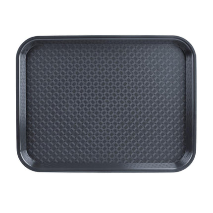 Kristallon Anti-Slip Serving Tray Charcoal | Olympia | 265 x 345 mm