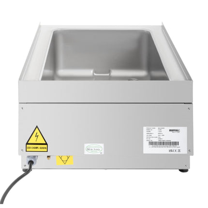 Countertop Bain Marie | Buffalo 600 Series | 1/1 GN Stainless Steel 5