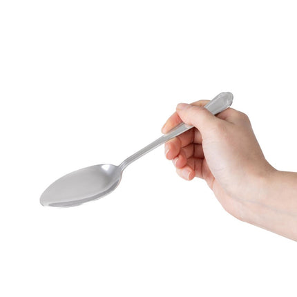 Table Spoons | Olympia Jesmond | 12 Pieces | Polished 18/0 Stainless Steel with Shell Pattern Handle 4