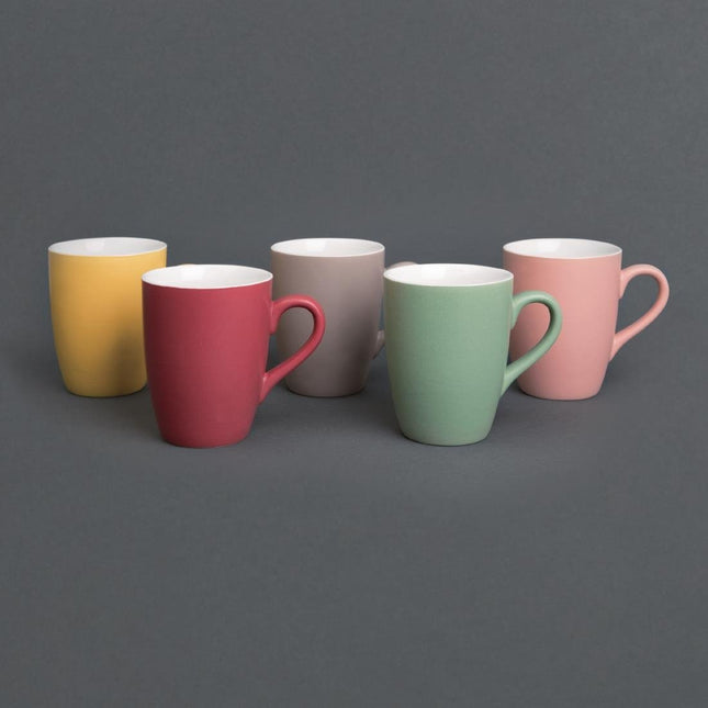 Olympia Pastel Red Mug 340ml | Chip-Resistant Porcelain 2
