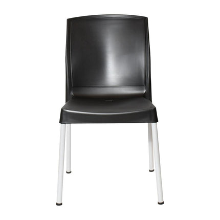 Bolero Elements Black Polypropylene Chairs Set of 4 2
