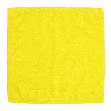 Yellow Microfiber Cloths 40x40cm | Jantex | Pack of 5