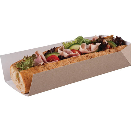 Compostable Baguette Boxes with Open Side 25cm 4