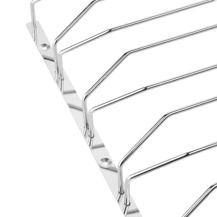 Glass Rack with 5 Slots Stainless Steel | Olympia 4