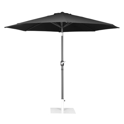 Round UV-Resistant Parasol 3m Diameter | Bolero Sevilla | Black