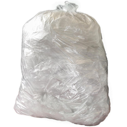 Transparent Recycled Plastic Trash Bags 120L | Jantex (100 pcs)