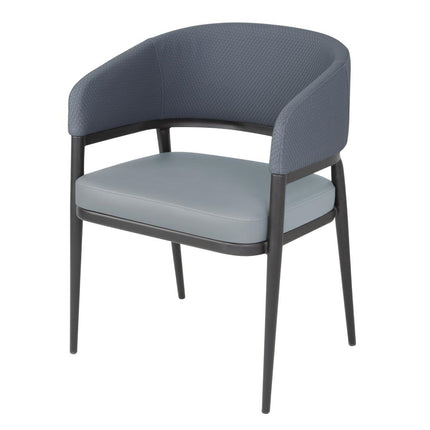 Padded Indoor Dining Chairs | Bolero Meridian Stone Grey Blue