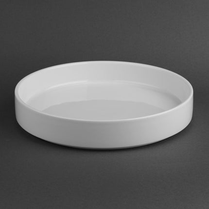 Porcelain Whiteware Bowl with Flat Walls 270mm | Olympia 2