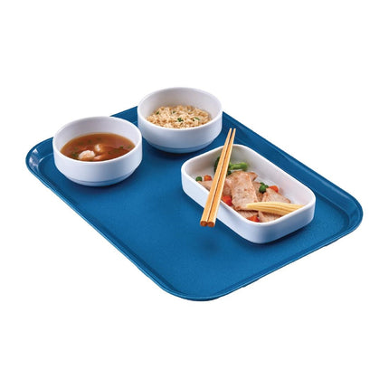 Cambro Epictread Fiberglass Rectangular Non-Slip Tray Blue 350mm 2