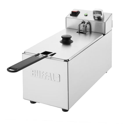 Single Electric Fryer | Buffalo | 3L Tank | 2000W | Stainless Steel 2