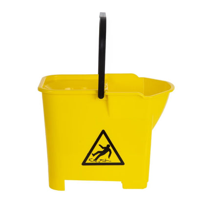 Color-Coded Yellow Mop Bucket | Jantex | Polypropylene | 16L Capacity 2