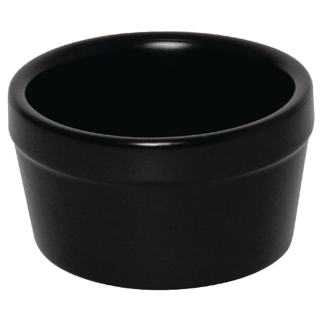 Stackable Matte Black Ramekin 9.5cm | Olympia (6 Pieces)