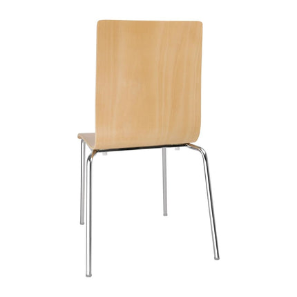Dining Chair with Square Back Beech | Bolero 2