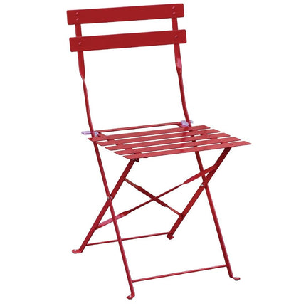 Steel Folding Chairs Red | Bolero
