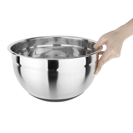 Stainless Steel Mixing Bowl with Silicone Base 8L | Vogue 2
