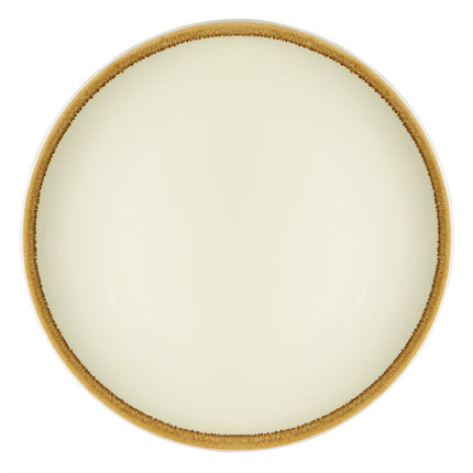 Coupe Dinner Plates Sandstone 23cm | Olympia Kiln