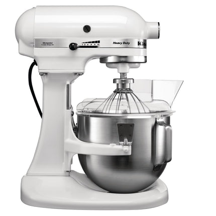 Profesionalni planetarni mešalnik 4,8L bel | KitchenAid K5 5KPM5EWH | Vključuje ploščati mešalnik, kavelj za testo, metlico