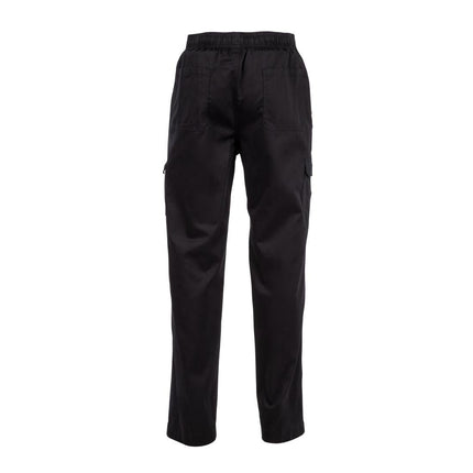 Unisex Slim Fit Black Cargo Pants XXL | Chef Works 8