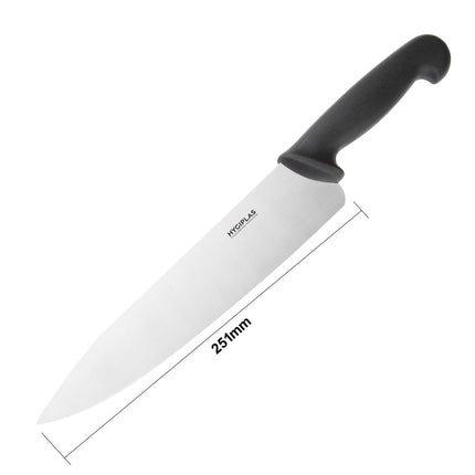 Chef's Knife 25.5cm Black Handle | Hygiplas 5