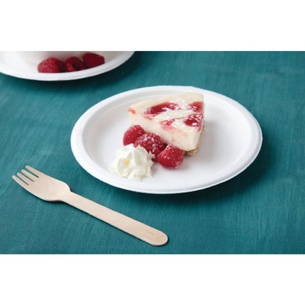 Compostable Bagasse Plates 17.9cm | Fiesta | Set of 50 5