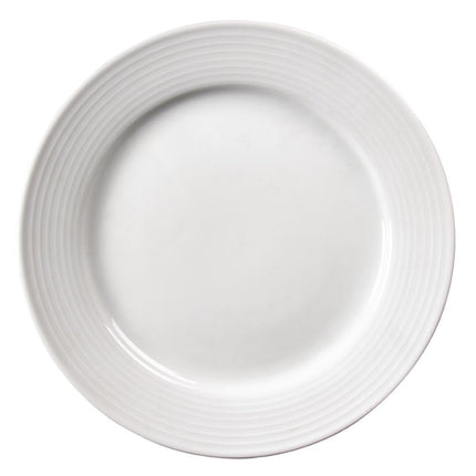 Dinner Plates with Wide Rim 25cm | Olympia Linear 3