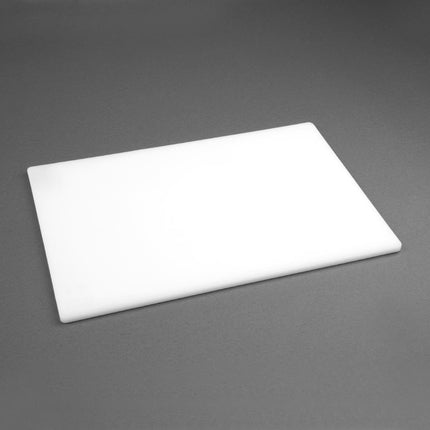 White LDPE Cutting Board 600x450x10mm | Hygiplas