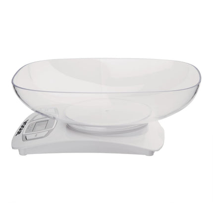 Compact Digital Kitchen Scale 5kg Capacity | Vogue Add 'N' Weigh 3