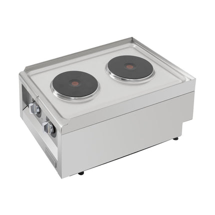 Electric Double Hotplate | Buffalo 600-Series | 2 Cooking Zones 4