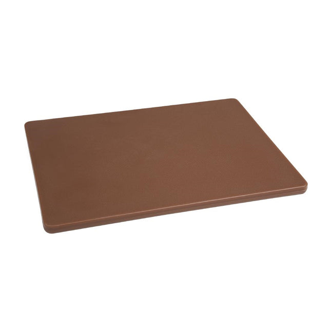 Brown LDPE Cutting Board | Hygiplas | 30.5x22.9x1.2 cm