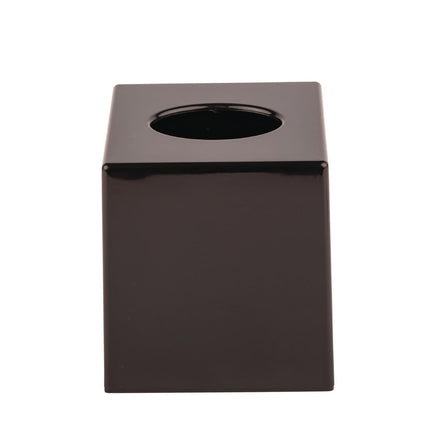 Black Square Tissue Box Holder 2