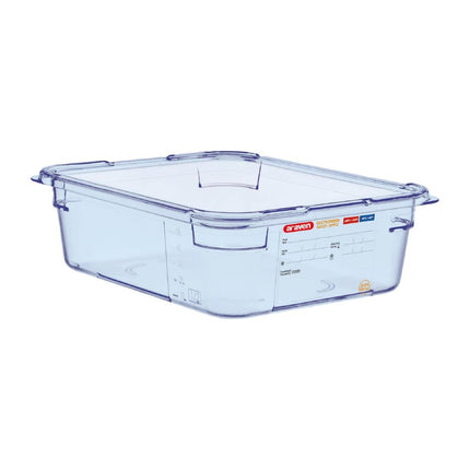 Blue ABS GN 1/2 Food Container 10 cm Deep | Araven