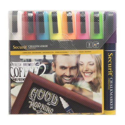 Washable Chalk Markers 6mm Tip | Securit | 8 Pieces 4