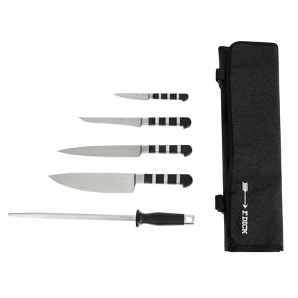 5-Piece Full Steel Chef Knife Set with Case | Dick 1905